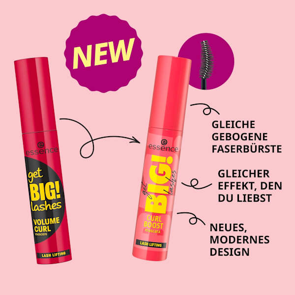 Mascara Get Big! Lashes Curl Boost essence