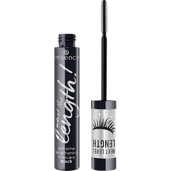 Mascara What The Length! Extreme Lengthening Black 01 Black essence