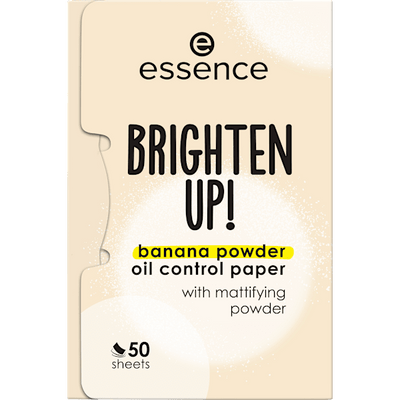 essence Matting paper Brighten Up Banana Powder Oil, 50 pcs