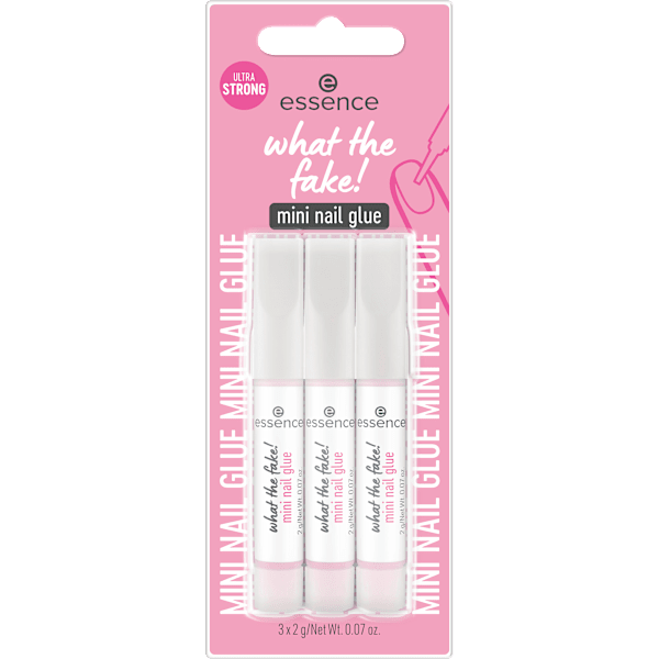 Nagelkleber What The Fake! Mini Nail Glue (3x2g) essence