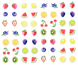 Nagelsticker Let's Get Juicy Fruity essence