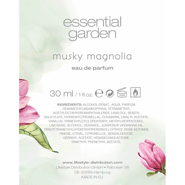 Musky Magnolia Eau de Parfum essential garden