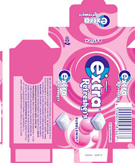 Kaugummi, Refreshers, Bubblemint, zuckerfrei EXTRA