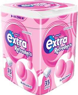Kaugummi, Refreshers, Bubblemint, zuckerfrei EXTRA