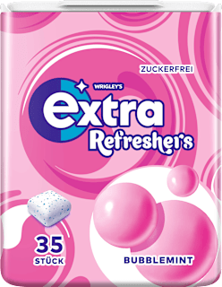 Kaugummi, Refreshers, Bubblemint, zuckerfrei EXTRA