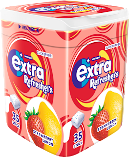 Kaugummi, Refreshers, Strawberry Lemon, zuckerfrei EXTRA