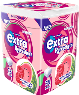 Kaugummi, Refreshers, Watermelon Raspberry, zuckerfrei EXTRA