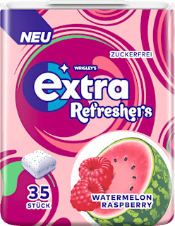 Kaugummi, Refreshers, Watermelon Raspberry, zuckerfrei EXTRA