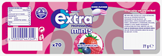 Pastillen, Professional Mints, Waldfrucht, zuckerfrei EXTRA