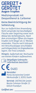 Augentropfen Gereizt und Gerötet EYE MEDICA