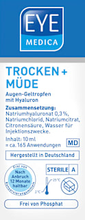 Augentropfen Trockene + Müde Augen EYE MEDICA