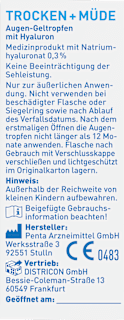 Augentropfen Trockene + Müde Augen EYE MEDICA