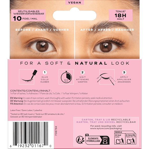 Künstliche Wimpern Half Lash 5 No Trim (1 Paar) Eylure