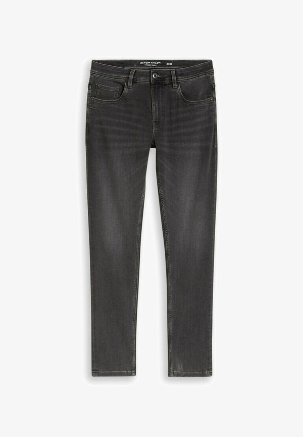 TOM TAILOR TTTROY SLIM JEANS - Slim fit jeans - clean dark stone grey denim