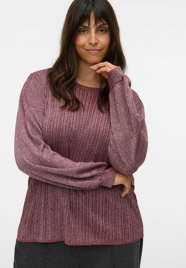 Vero Moda Curve Knitted VMCTALIA Knitted - Jumper - syrah