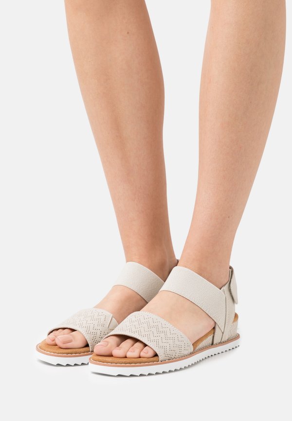 Skechers DESERT KISS - Wedge sandals - offwhite