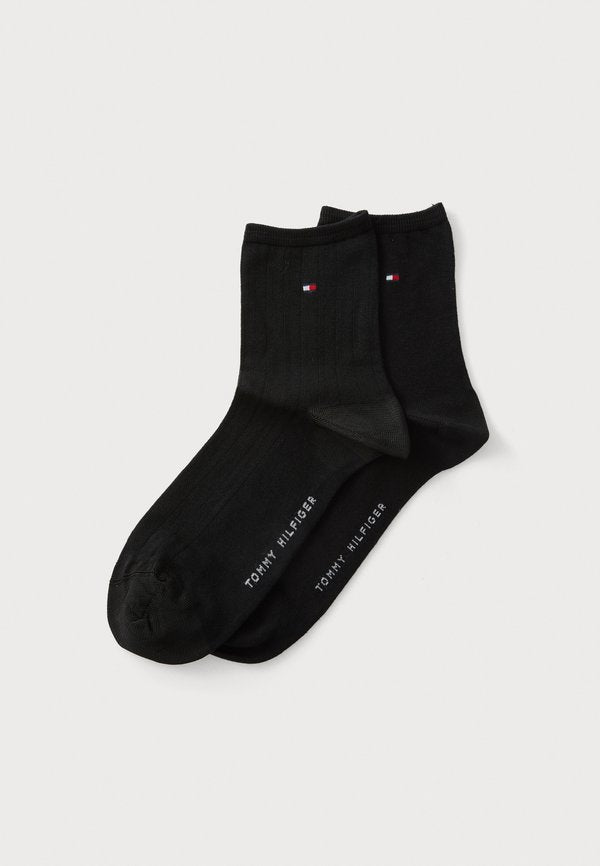 Tommy Hilfiger SHORT SOCK 2 PACK  - Socks - black