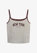 Superdry & Co ESSENTIAL BRANDED CAMI - Top - glacier grey marl