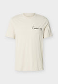 Calvin Klein Jeans GRAPHICS - Print T-shirt - oatmeal