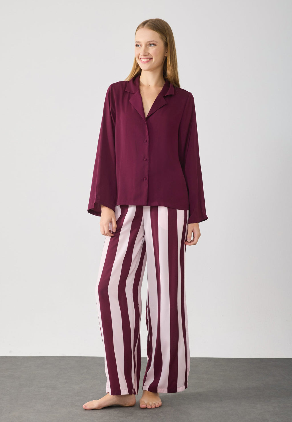 Anna Field CANDY STRIPE WIDE LEG SET