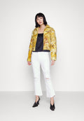 FRAME LE SUPER HIGH CROP MINI CASCADE HEM