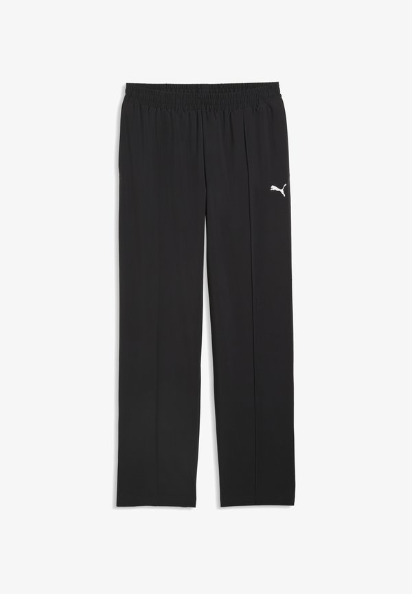 Puma ESSENTIALS 4-WAY STRETCH STACKED RELAXED HOSE - Tracksuit bottoms - black