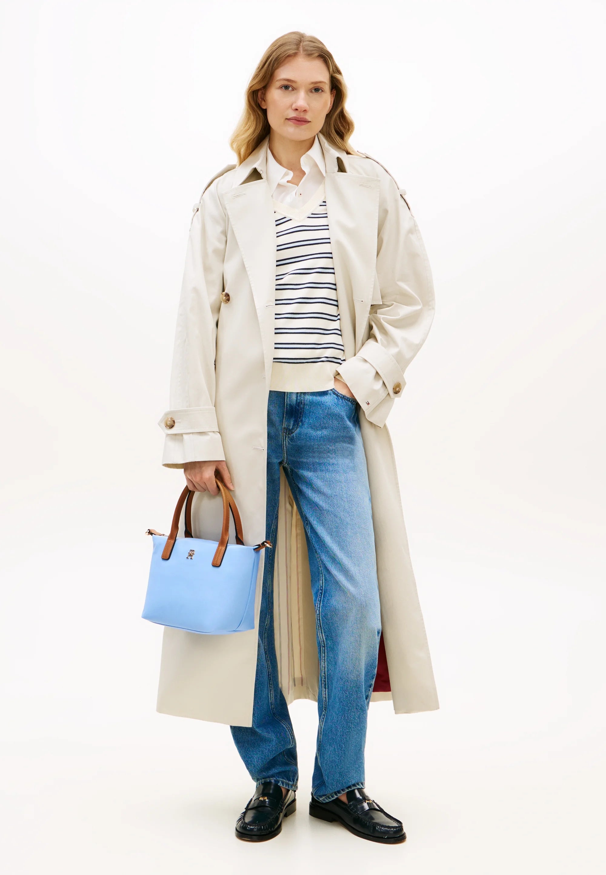 Tommy Hilfiger POPETTE MINI TOTE - Handbag - well water