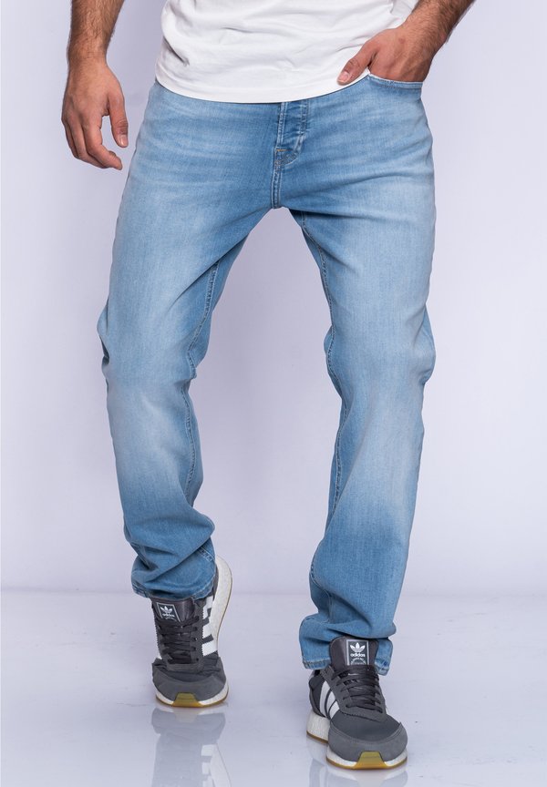 Jack & Jones CLARK JJARIS  - Straight leg jeans - light blue denim
