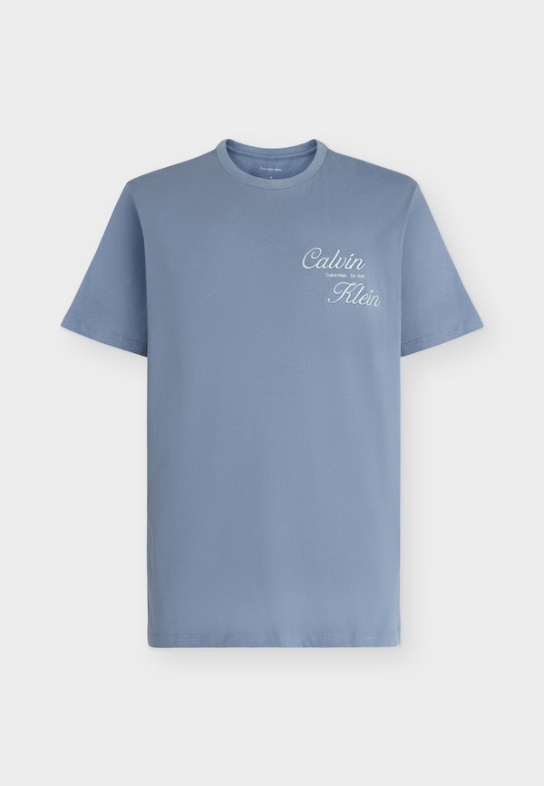Calvin Klein Jeans 30S CALVIN KLEIN T-SHIRT - Print T-shirt - dusty sailor blue