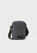 Tommy Hilfiger TEXTILE LOGO PATCH CROSSBODY REPORTER BAG - Cross body bag - dark grey
