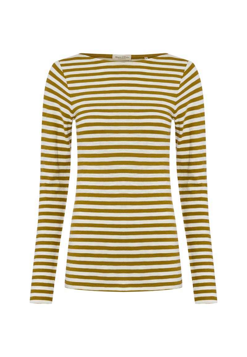 LONG SLEEVE BOAT NECK STRIPED Media 1