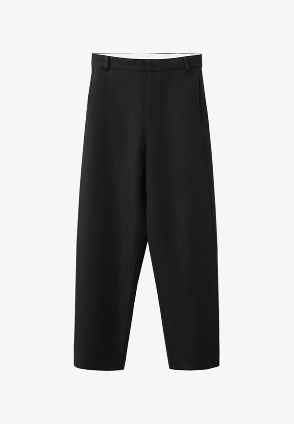 Mango ADULT - Trousers - black