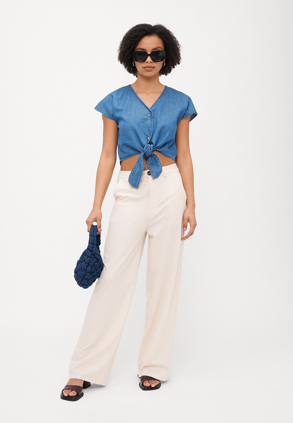 ONLY Petite ONLBEA SIESTA KNOT SHIRT