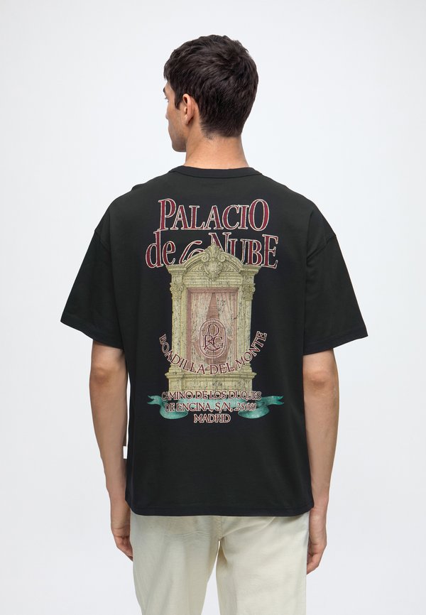 Jack & Jones JORCHAMBERI BACK TEE CREW NECK - Print T-shirt - black