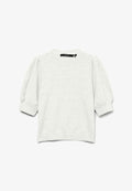Vero Moda VMDOFFY 2/4 O-NECK PULLOVER GA NOOS - Basic T-shirt - snow white