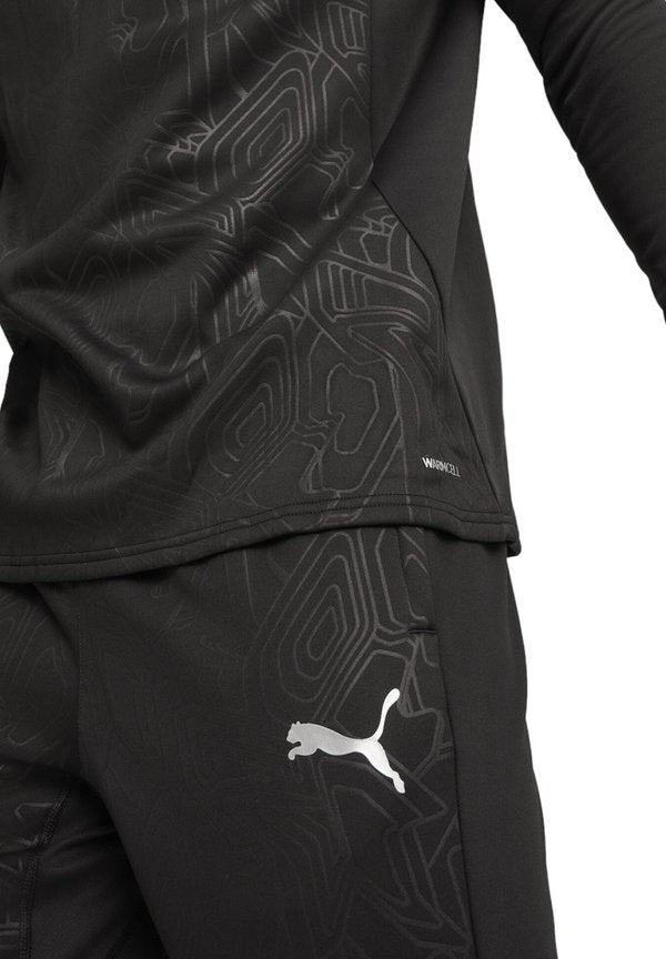 Puma FUSSBALL - WARM - Sweatshirt - schwarzsilber