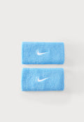 Nike Performance CLASSIC DOUBLEWIDE WRISTBANDS UNISEX 2 PACK - Sweatband - light blue/white