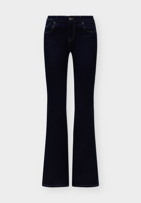 ONLY ONLREESE RETRO - Flared Jeans - dark blue denim/rinse