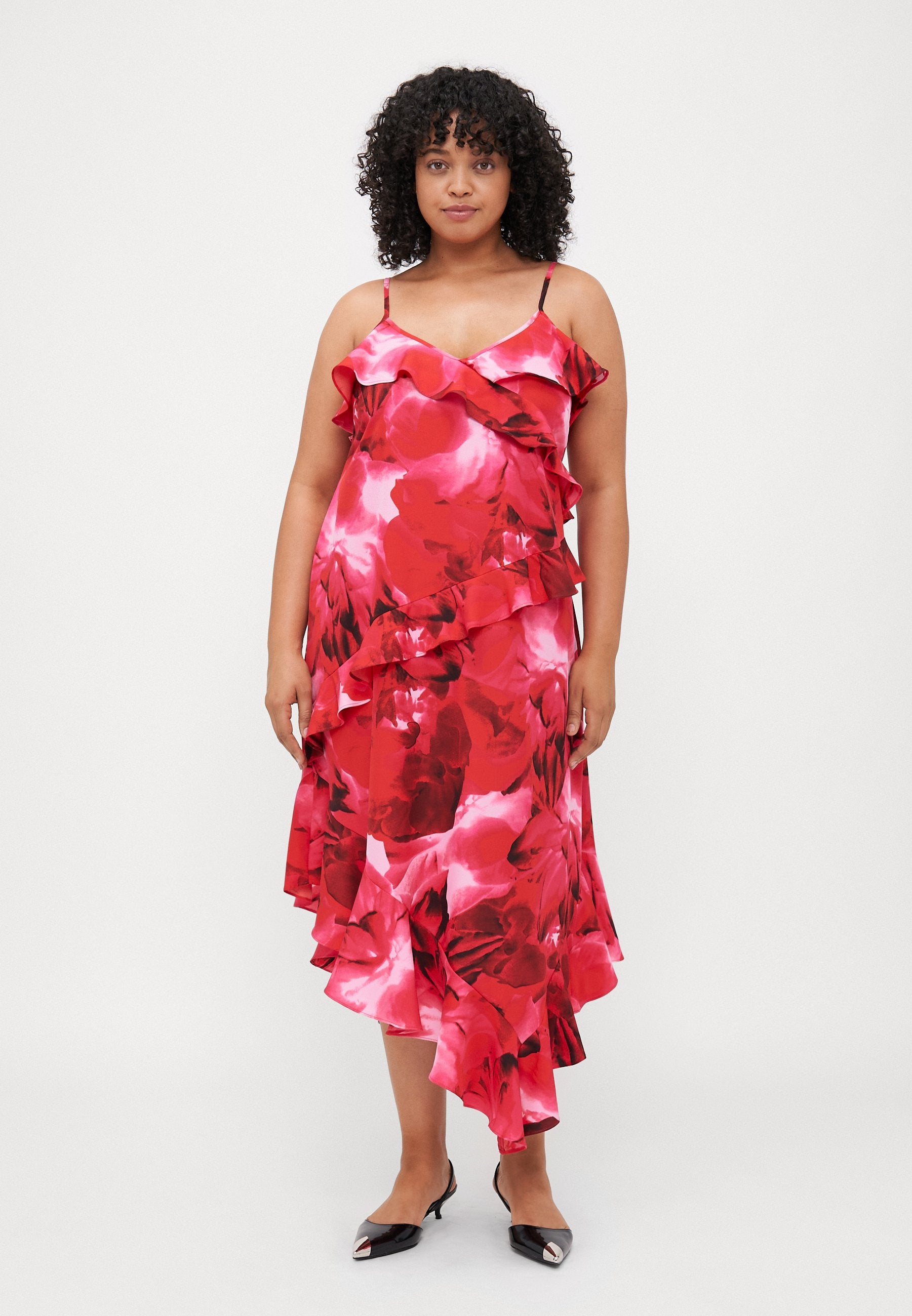 CARROSAL STRAP FRILL ANKLE DRESS Media 3