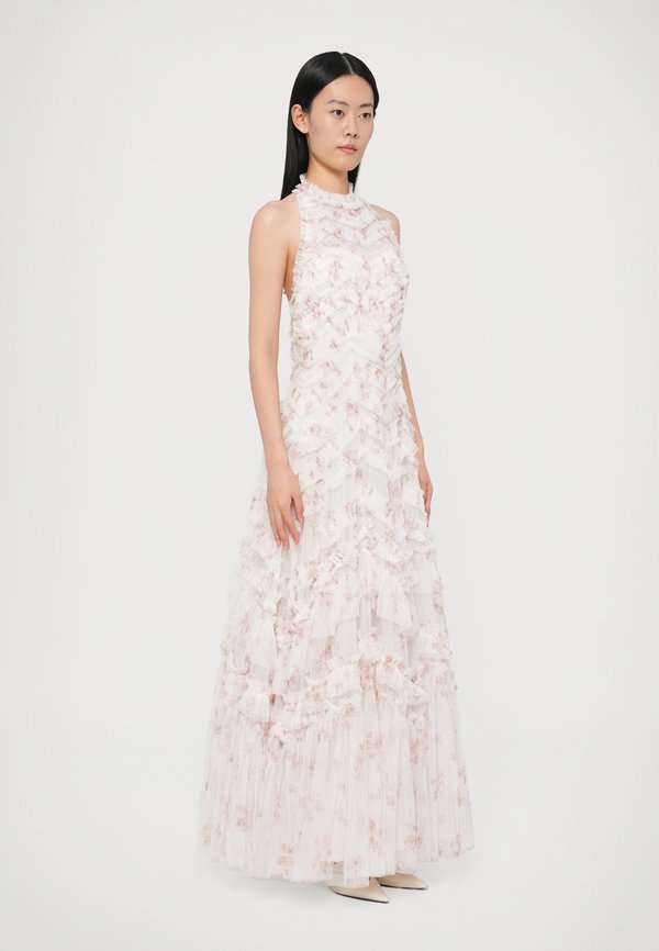 Needle & Thread MAGNOLIA DITSY ELIA HALTER NECK GOWN