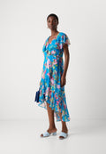 DKNY RUFFLE MIDI