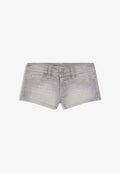 Bershka Denim shorts - grey