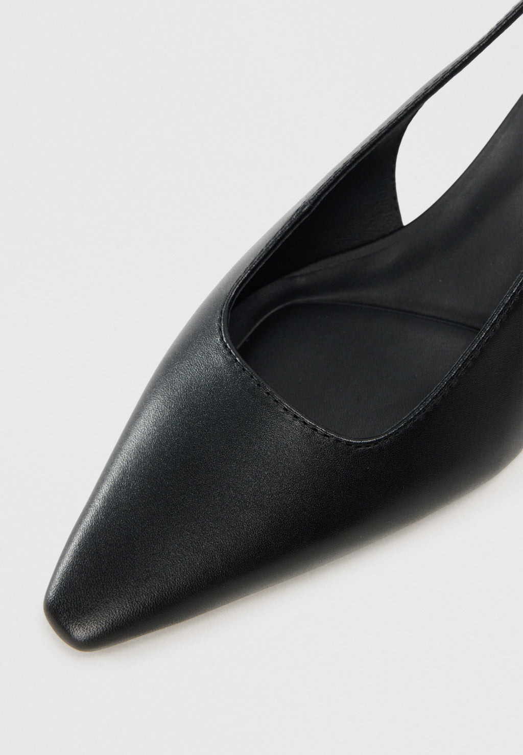 TH MONOGRAM LEATHER SLINGBACK KITTEN HEELS Media 5