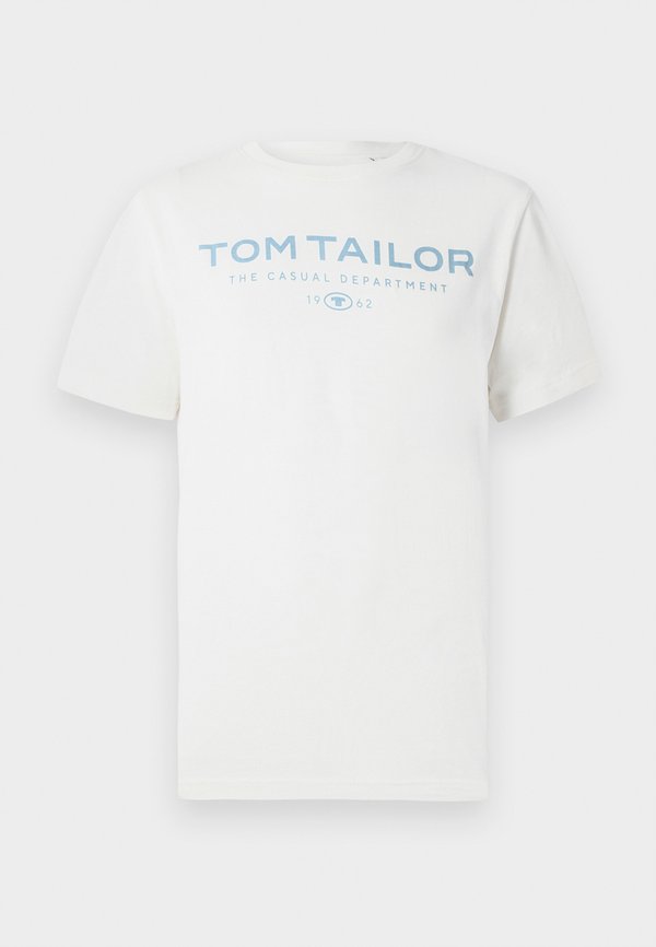 TOM TAILOR Print T-shirt - gardenia white