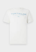 TOM TAILOR Print T-shirt - gardenia white