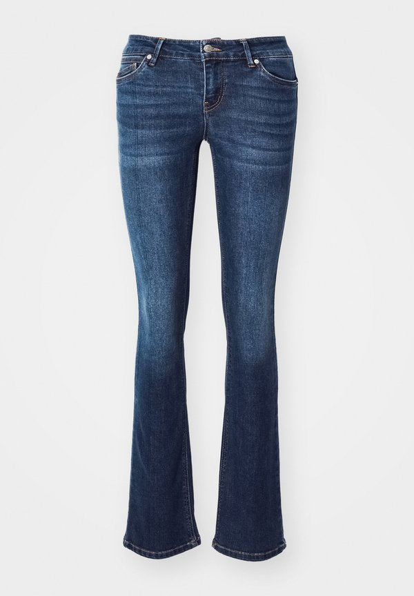 Vero Moda Flared fit VMSYLVIA Low rise Bootcut - Bootcut jeans - dark blue denim