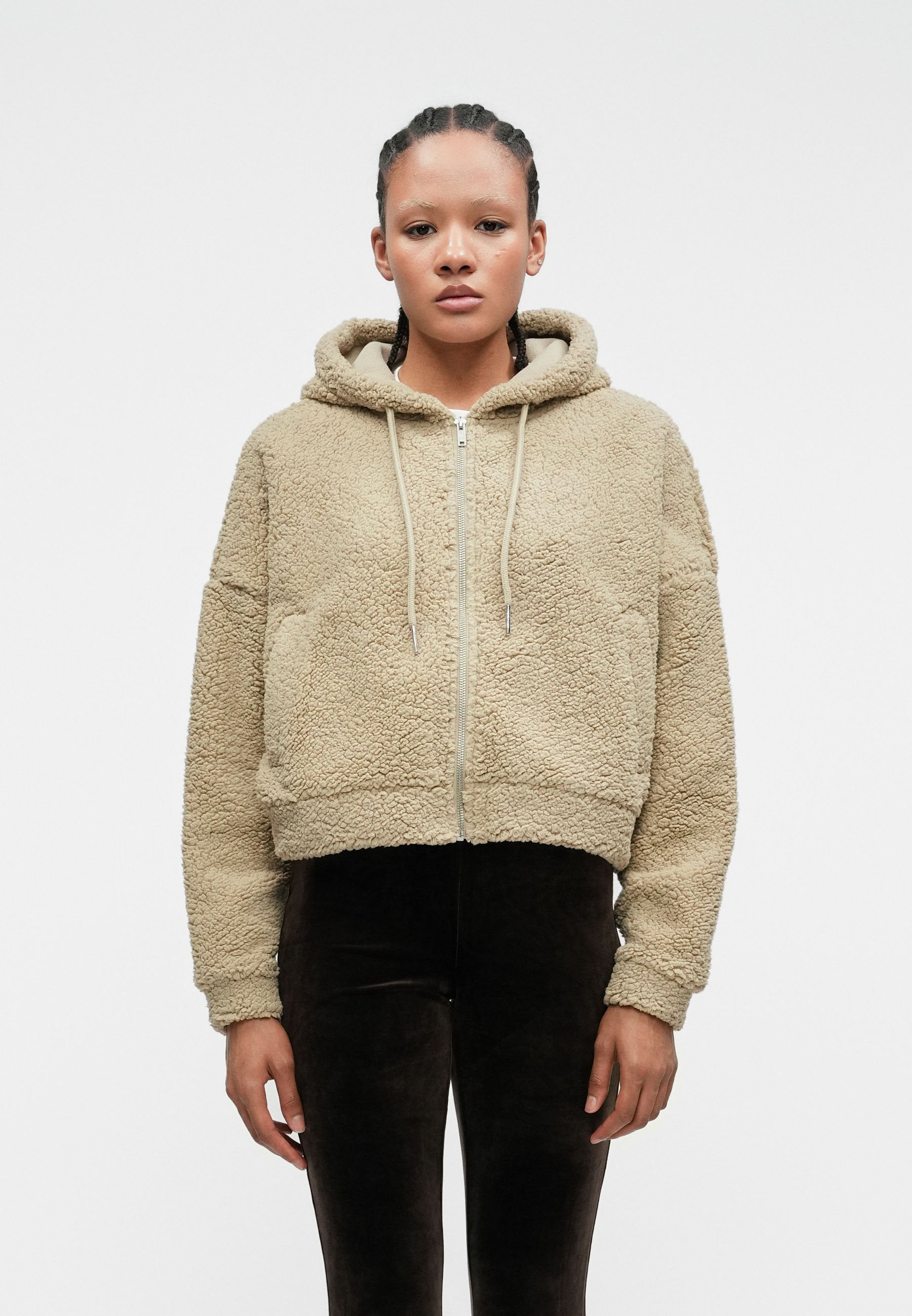 Noisy May NMCUDDLE CROP HOOD JACKET