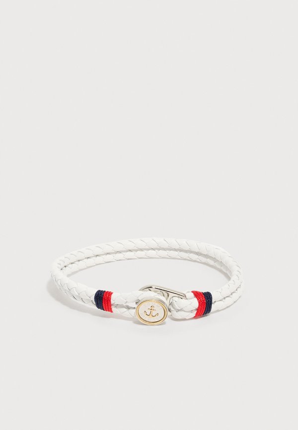Tommy Hilfiger NAUTICAL UNISEX - Bracelet - white/ silver-coloured/ gold-coloured