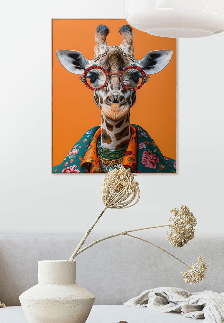 Orange Wallz HAPPY GIRAFFE