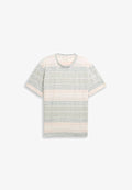 TOM TAILOR TOM TAILOR T-SHIRT T-SHIRT MIT INSIDE-OUT STREIFENMUSTER - Print T-shirt - rose teal multi color stripe